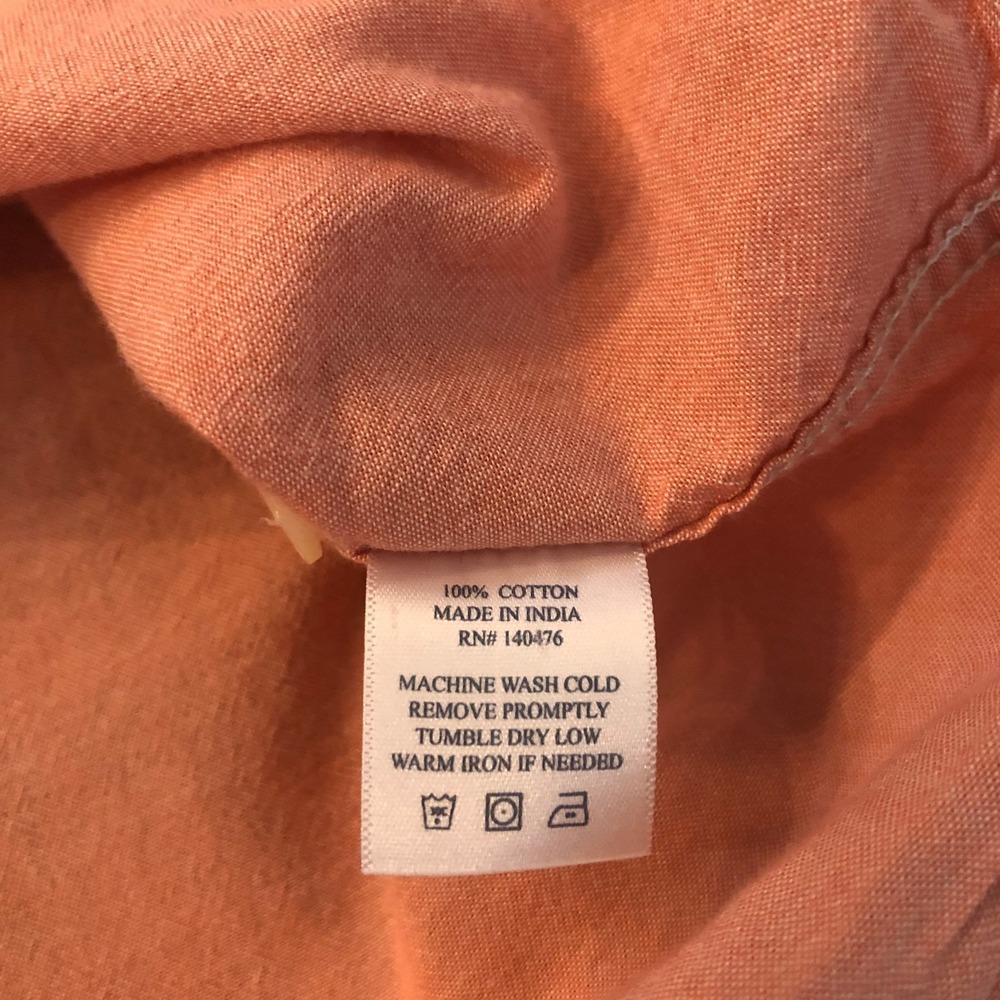 Faherty Shirt Mens Large Pink Lightweight Coastal Preppy Casual Beach Cotton - Picture 4 of 9